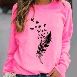 🎉 H🌺ST PICK 🎉 Pink Sweatshirt Tribal Design